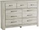 Signature Design by Ashley® Bellaby 6-Piece Whitewash Queen Platform Storage Bed Set-2