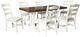 Signature Design by Ashley® Valebeck Brown Dining with White Trestle Legs-3