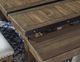 Signature Design by Ashley® Moriville Grayish Brown Dining Extension Table-3