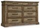 Signature Design by Ashley® Markenburg 5-Piece Brown Queen Panel Bed Set-2