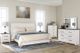 Signature Design by Ashley® Gerridan 4-Piece Gray/White King Panel Bed Set-4