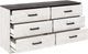Signature Design by Ashley® Shawburn Whitewash/Charcoal Gray Dresser-2