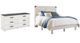 Signature Design by Ashley® Shawburn 2-Piece Charcoal Gray/Whitewash Queen Platform Bed Set-0