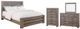 Signature Design by Ashley® Zelen 4-Piece Warm Gray King Panel Bed Set-0