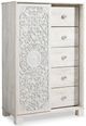 Signature Design by Ashley® Paxberry 4-Piece Whitewash Full Panel Bed Set-4