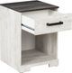 Signature Design by Ashley® Shawburn White/Dark Charcoal Gray Nightstand-2