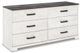 Signature Design by Ashley® Shawburn 2-Piece Charcoal Gray/Whitewash Queen Platform Bed Set-2