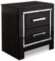 Signature Design by Ashley® Kaydell 5-Piece Black Queen Upholstered Storage Panel Bed Set-3
