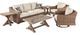 Signature Design by Ashley® Beachcroft 5 Piece Outdoor Conversational Set-0